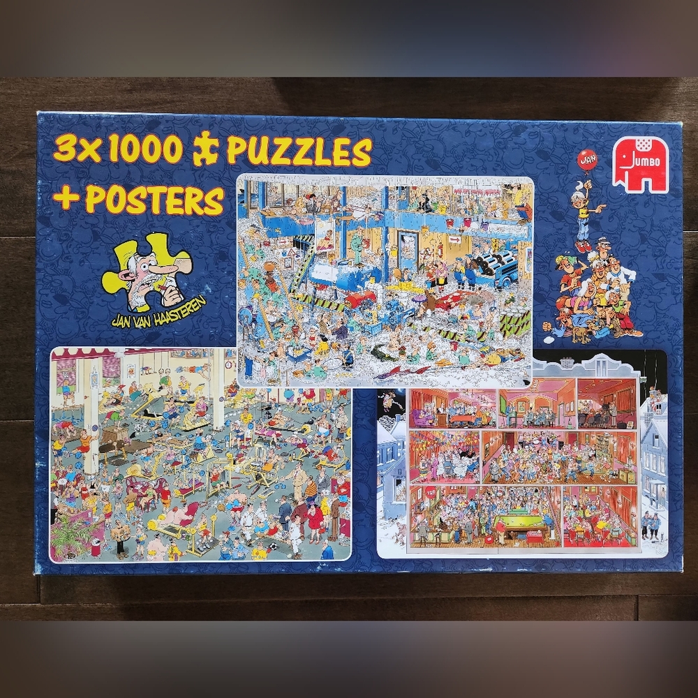 Jan van Haasteren 3x1000 Piece Puzzle Set